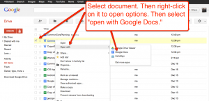 open docs in google drive