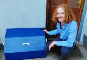 Paul Codd withi his innovative boot box