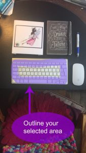How to use snachat tint brush step 3 outline