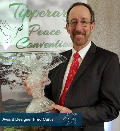 Fred Curtis artist and sculpture Tipperary Peace Prize Award