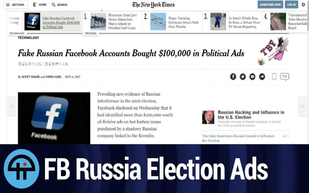 Russians interfere with US Facebook political ads