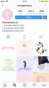 Instagram transparlyze graphic the business fairy digital marketing agency