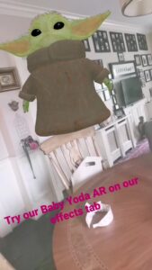grogu baby yoda augmented reality instagram filter