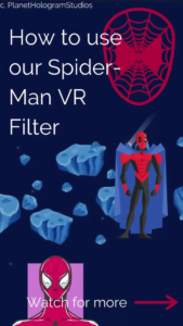 spider man augmented reality instagram filter