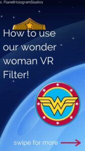 Wonder woman augmented reality instagram filter